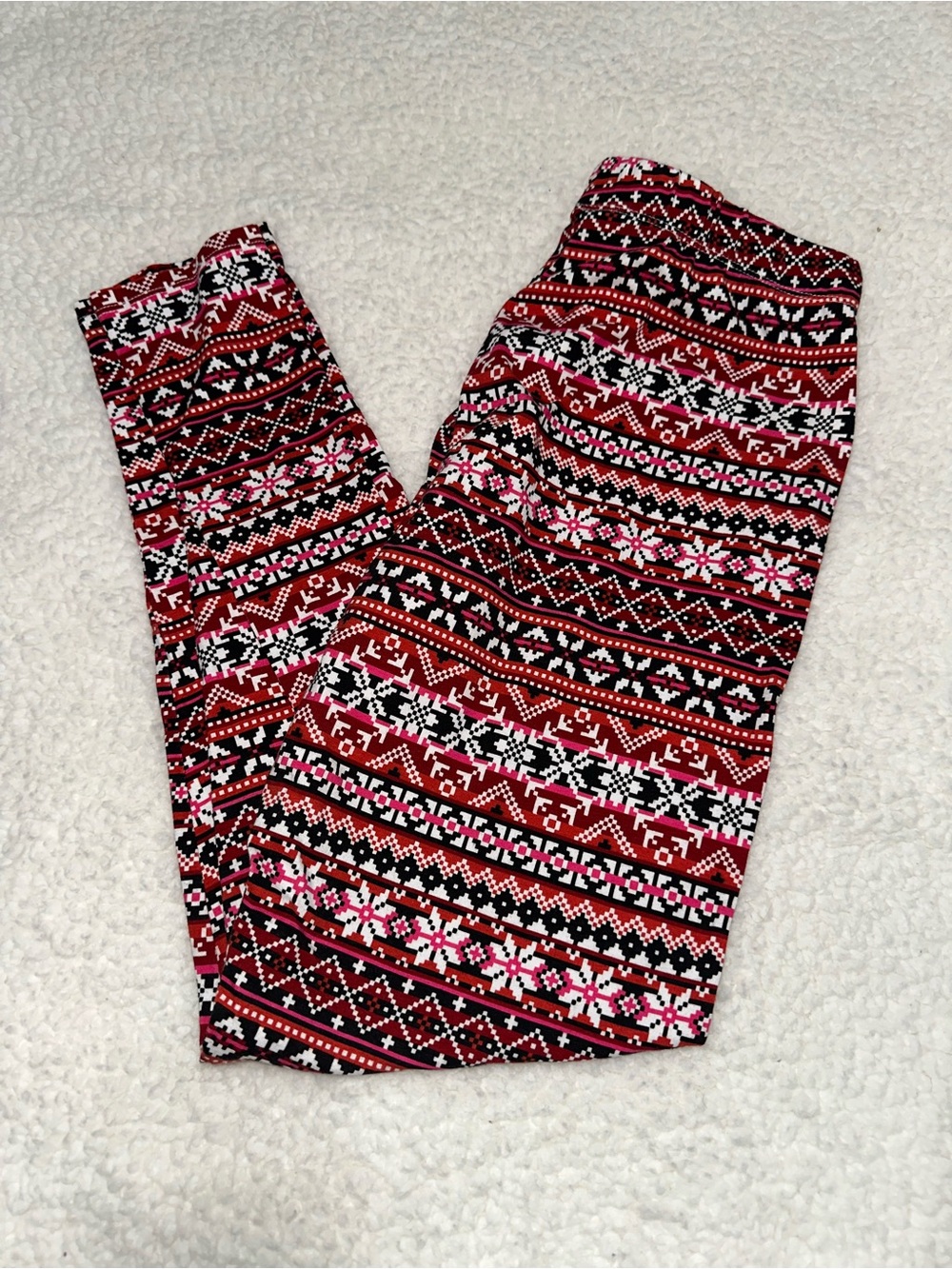 Red & Black Pattern Pajama Pants